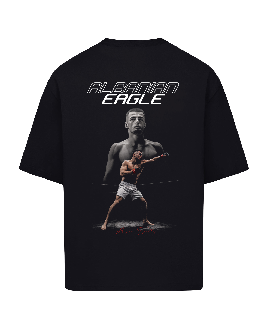 ALBANIAN EAGLE - Signature Oversized Shirt [schwarz]